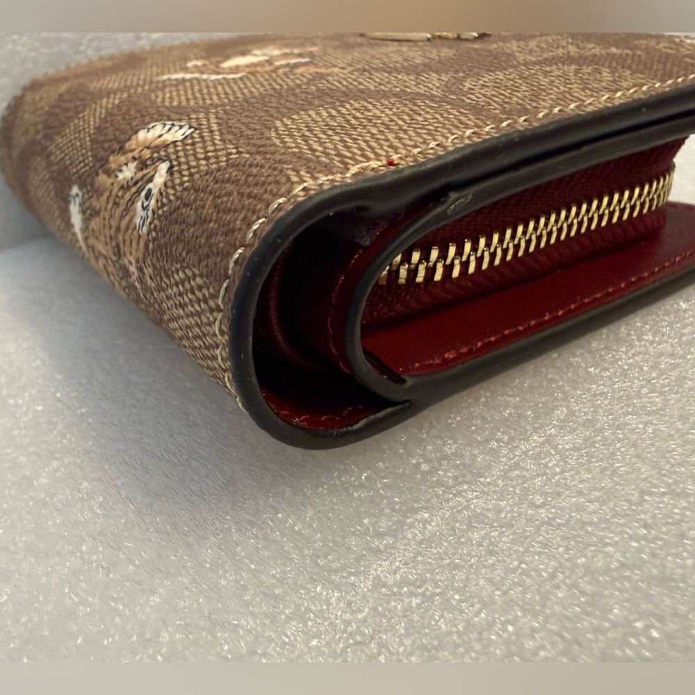 Coach Dancing Kitten Cat Pattern Snap Button Wall… - image 7